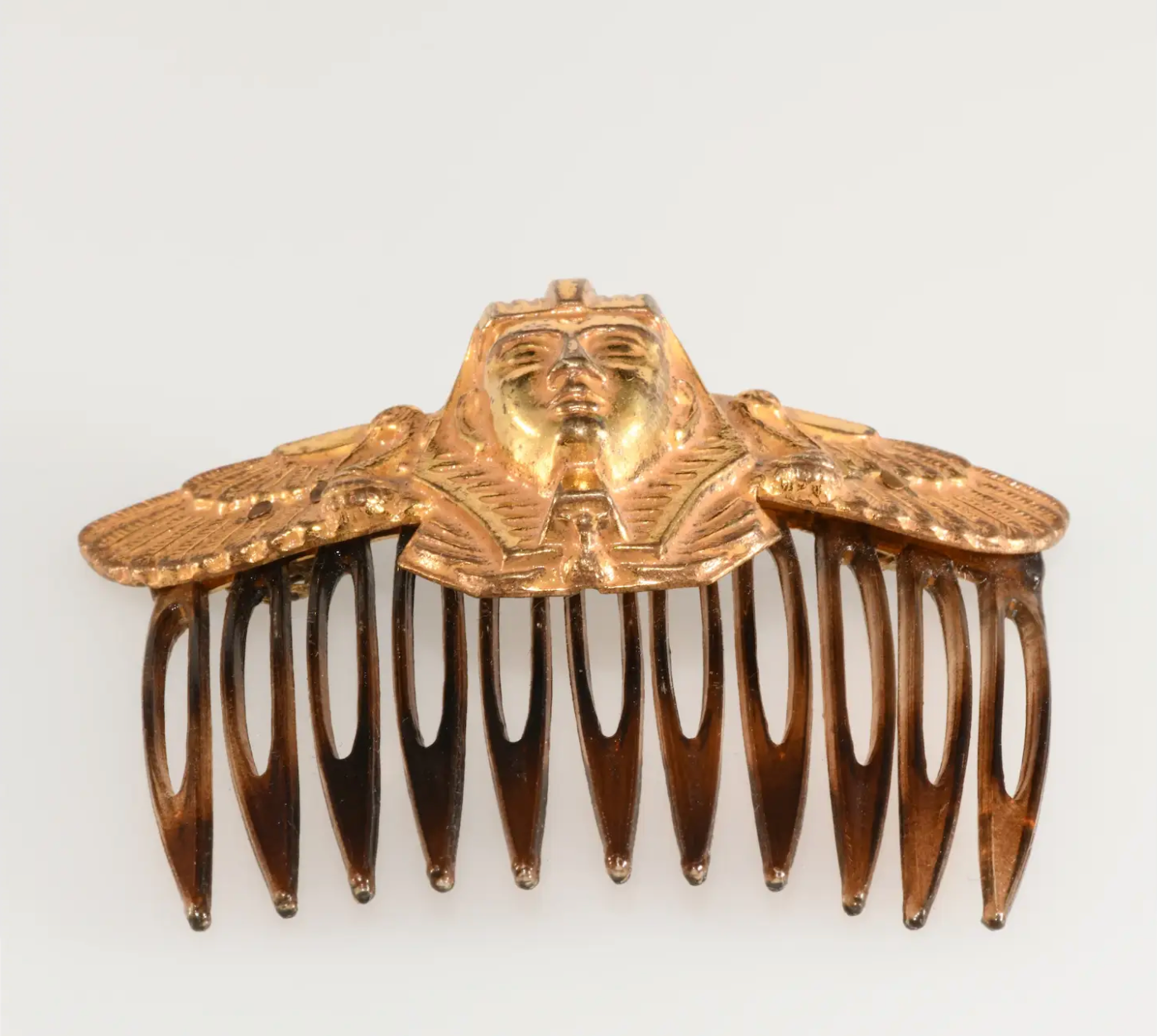VTG Miriam Haskell Egyptian Revival Hair Comb King Tut Vrba Design
