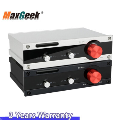 Silver HIFI Fully Balanced Audio Switcher Passive Preamplifier Volume Controller