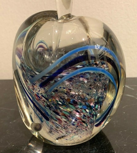 Botella de perfume de vidrio artístico Neil Duman 1995 Controlled Bubbles Studio - Imagen 4 de 12