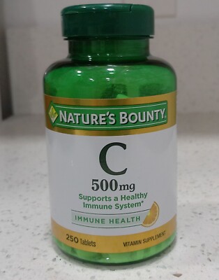 Nature's Bounty Vitamin C 500mg 250ct Made in USA EXP 1/2026