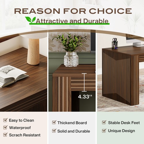 Tribesigns 79-Inch Extra Long Desk, Two Person Desk Double Desk for Home Office - Picture 7 of 10