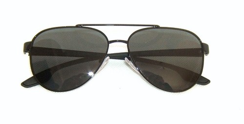 PRADA LINEA ROSSA PS 54TS 1AB5Z1 BLACK GREY POLARIZED PILOT SUNGLASSES - Picture 5 of 6