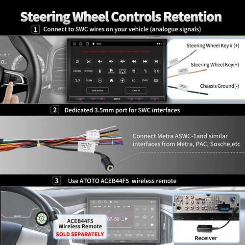 ATOTO S8 Pro 10.1 Zoll 2DIN Android Autoradio GPS 4G Modem CarPlay&Android Auto - Bild 8 von 13
