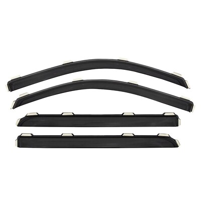 AVS Front & Rear In-Channel Smoked Acrylic Window Ventvisors for 13-19 Sentra