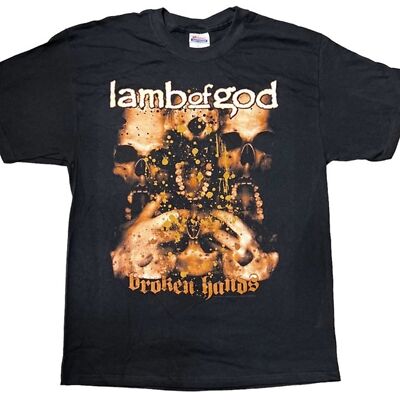 NWOT Lamb of God Broken Hands SS Graphic {Hanes} T-Shirt Black Unisex L