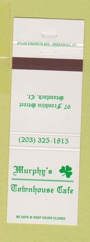 Matchbook Cover - Murphy's Townhouse Cafe Stamford CT