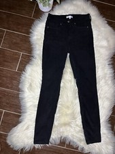 Good American Good legs black velvet pants sz 6/28