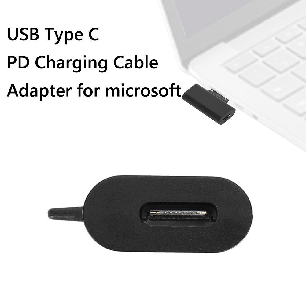 USB Type C PD Charging Cable Adapter Converter for Surface Pro 3 4 5 6