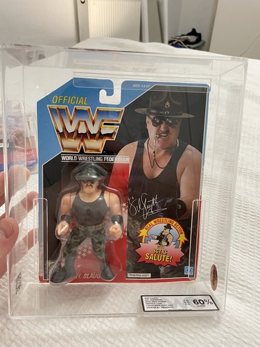 WWF Hasbro Moc SGT Slaughter Graded By RWG Sub Gra...