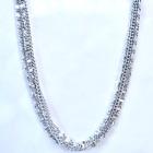 Sarah Coventry 4-Strand Silver Tone Chain Necklace Lightweight