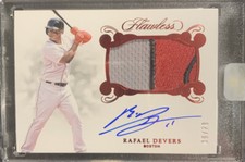 2018 Panini Flawless RAFAEL DEVERS ROOKIE PATCH AUTO 8/20 Autograph