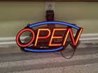 light up open sign