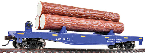 Spur H0 - Walthers Log Dump Car mit Baumstämmen Alaska Railroad - 1770 NEU | Zustand: Neu