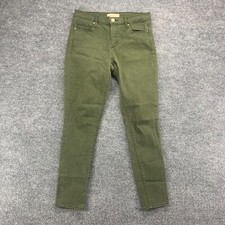 Gap 1969 Jeans Womens 27R Green True Skinny Stretch Mid Rise Casual Pocket 27x28