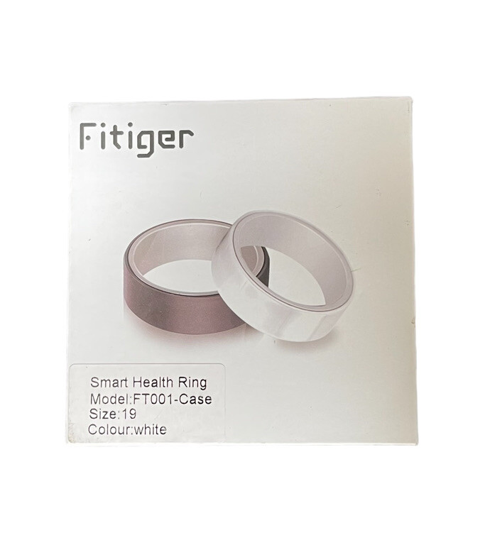 Fitiger Smart Health Fitness Tracker Ring Model FT001 W Case Size 19