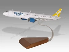 Airbus A321 Neo Apollo Novair Desk Wood Airplane New Model Small Scale 1/130