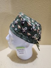 Star Wars Mandalorian/Baby Yoda Men's Skull/Chemo Surgical Scrub Hat/Cap