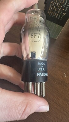 NU 6F7G NOS ST Bottles Silver Screen VT-70 Audio Tube