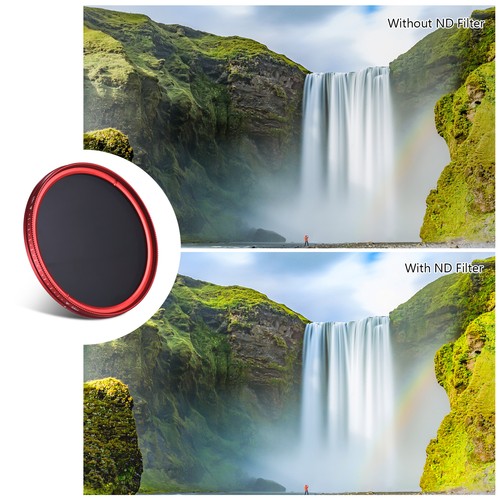 FOTGA 67mm Slim Fader Variable Filter Neutral Density ND2 to ND400 Red Z7I9 - Picture 4 of 9