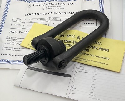 Actek Long U-Bar Safety Swivel Hoist Lifting Ring 3/4''-10 x 1.53'' (WLL 5000 lbs)