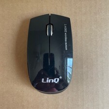 LinQ Wireless Mouse Mini Model Li-W178, with USB Dongle, Black, 2.4 Ghz, Tested