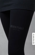 BNWT Authentic FOG ESSENTIALS Black Athletic Logo Leggings Size Small