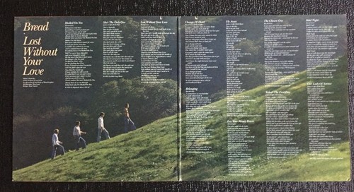 BREAD "LOST WITHOUT YOUR LOVE" LP 1977 ELEKTRA 7E-1094 STEREO ORIGINAL PRESSING - Picture 3 of 12