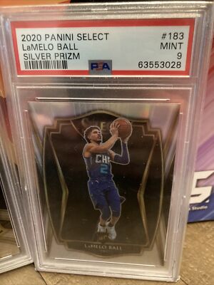 lamelo ball psa 9 rc lot select #63 and #183 silver prizm Premier