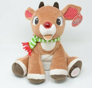 rudolph plush with music and lights
