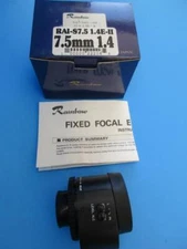 7.5mm F1.4 RAINBOW CCTV Lens Manual Focus 2/3" Camera C-Mount S7.5 1.4E-II
