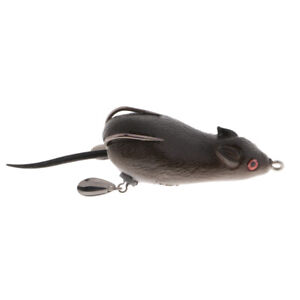 Crewell 2pcs Bionic Rat Fishing Lure Freshwater Saltwater Mouse Artificial Bait Mouse Bait