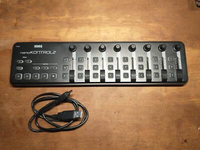 Korg nanoKONTROL2 Slim-Line USB Control Surface, Black