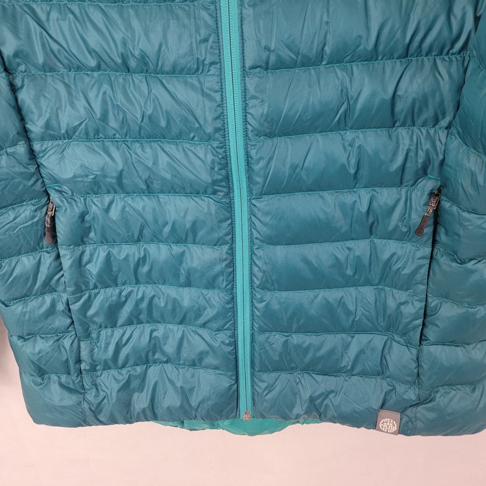 Chaqueta REI Co-Op Mujer Talla GRANDE Puffer 650 Plumón TEAL Acolchada Cremallera Completa 878094 Foto 3 de 4
