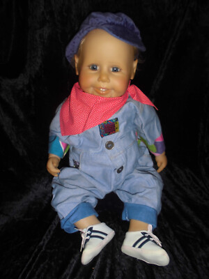 Brigitte Leman Puppe Wonneproppen 1999 ca 60 cm handsigniert