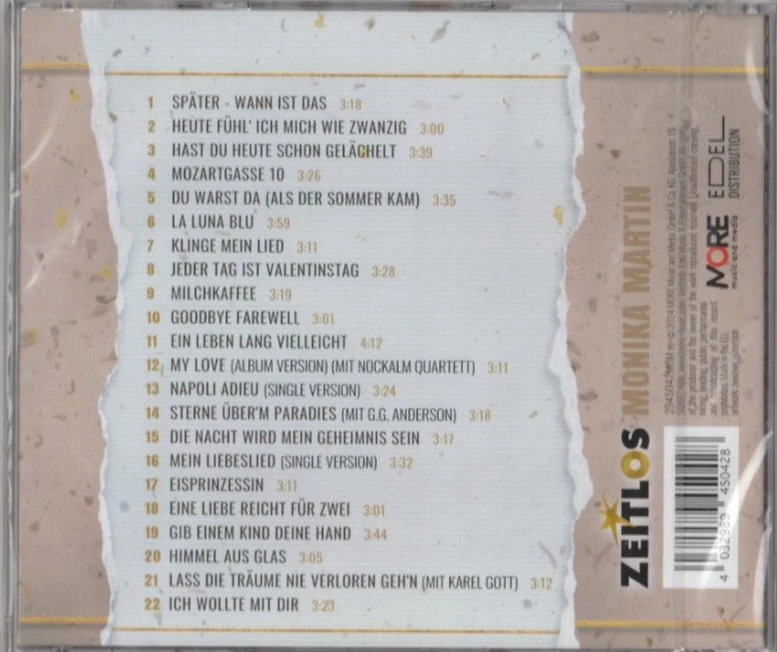 Monika Martin - CD - Zeitlos - 2024 - NEUWARE! - Bild 2 von 2