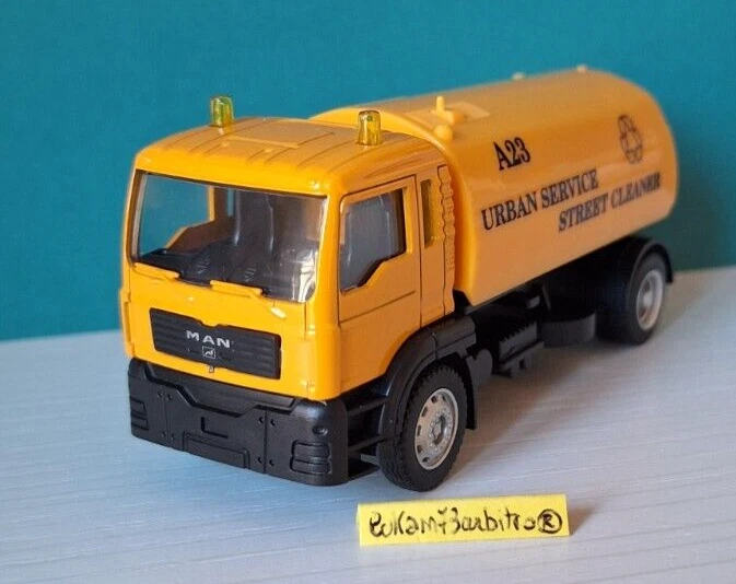 CAMION MAN Pulizia Strade Urban Service Nuovo New Boxed Ovp New Scala 1/64 1:64 - Immagine 2 di 3