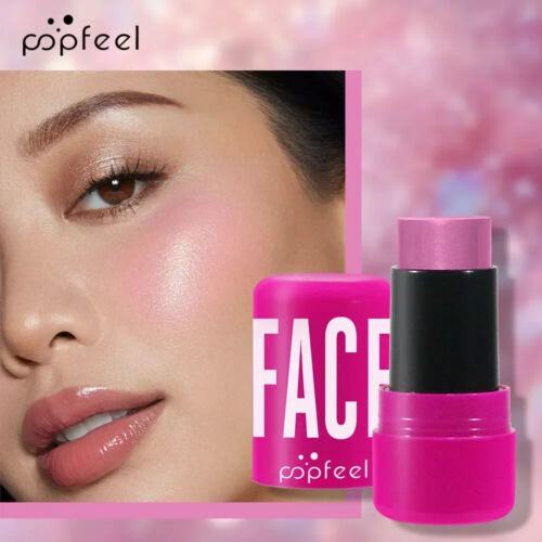 Multi-functional Stereoscopic Highlighter Blush Stick Cream Balm Lip Tint Glow - Picture 12 of 12
