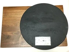 NEW J.k. Adams Circ-1510 15" By 12" Walnut Board With Slate Off-set Circle