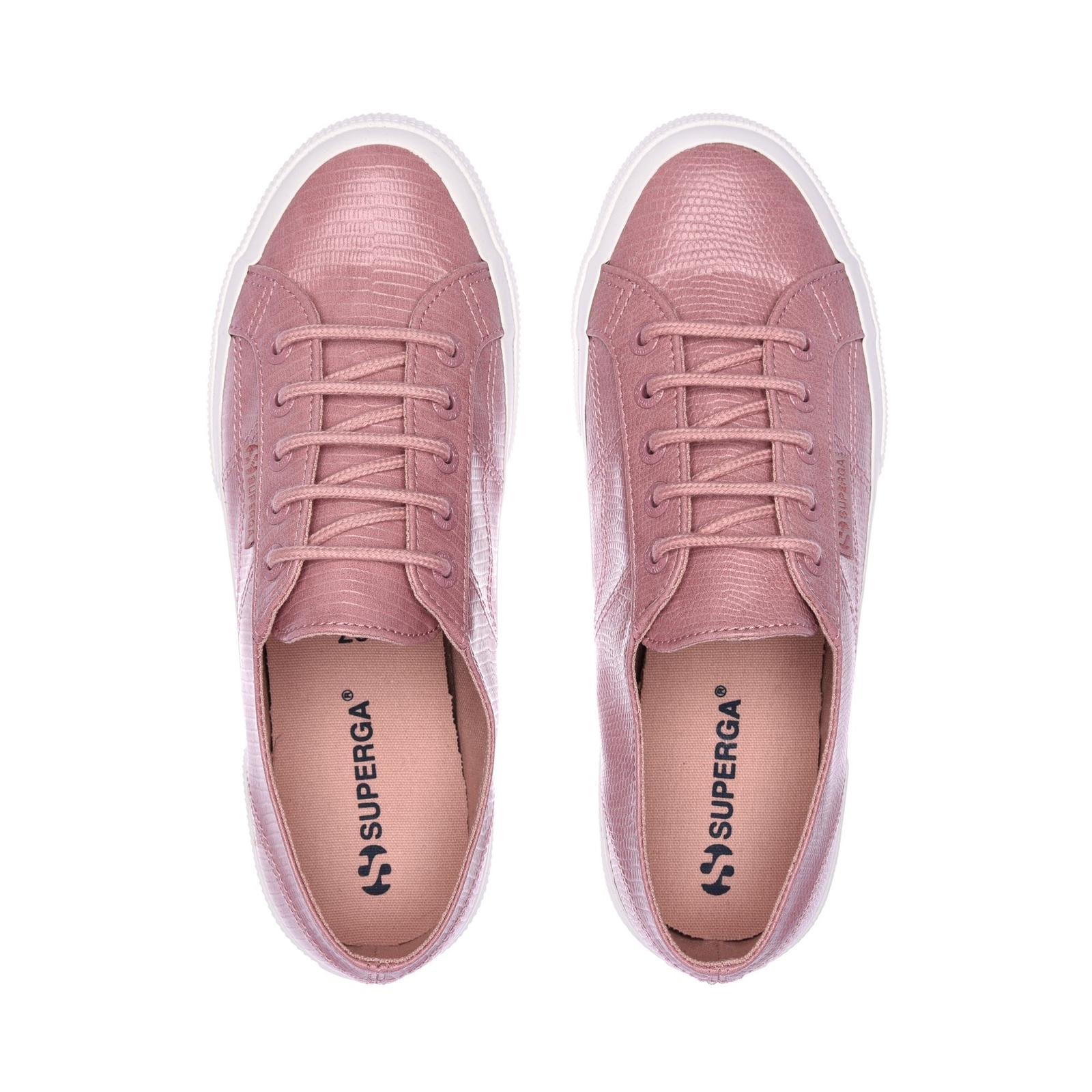 Superga Le Superga DONNA 2750 FAUX LIZARD Leisure LOW CUT Pink Smoke-White - Foto 4 di 84
