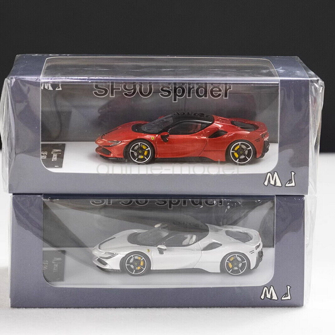 MJ 1/64 Scale Ferrari SF90 Spider Red Diecast Car Model Toy | eBay
