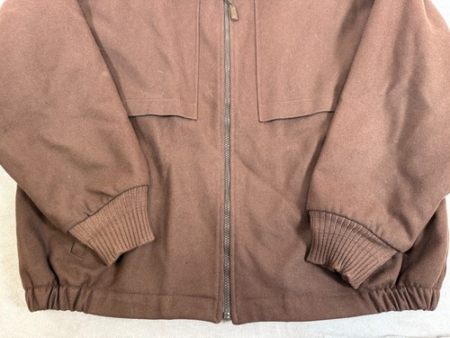 Pendleton Men’s XL Brown Jacket Wool LS Bomber Outdoor Travel - Picture 2 of 16