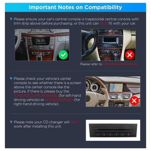 2K 7" 4G+64GB Autoradio Android 14 GPS Navi Gyroscope DSP für Mercedes W211 W219 - Bild 16 von 24