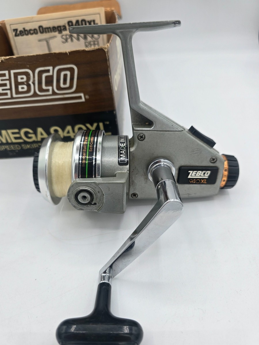 Vintage Zebco Omega 940XL Skirted-Spinning Fishing Reel USA