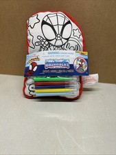 NEW Marvel Spidey  His Amazing Friends Washable Stuffed Spider Toy W/ 5 Markers