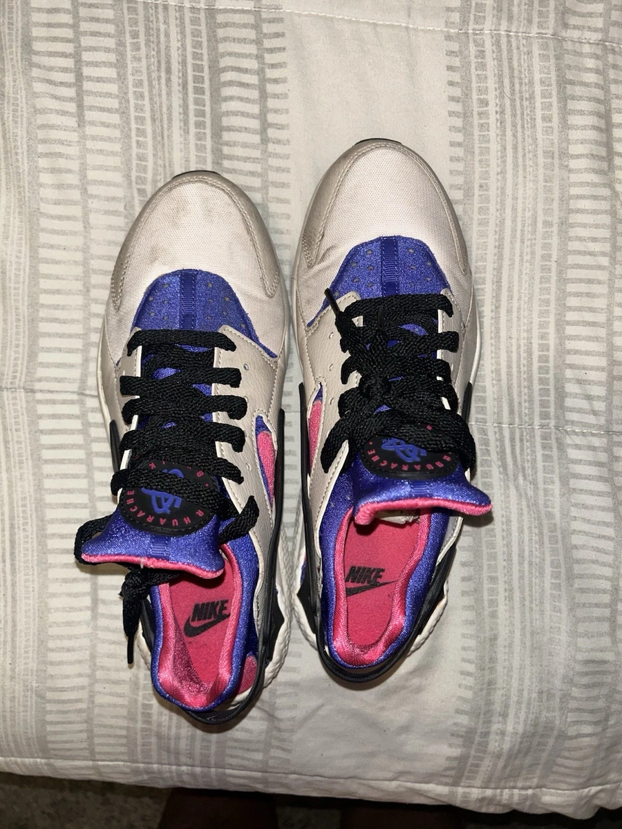 Nike Air Trainer Huarache Low Black Vivid Purple for Sale  display picture 2