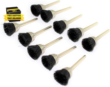Cepillo de alambre de taza de 1/2 pulgada de cerdas de plástico de nailon de 10 piezas con vástago de 1/8 pulgada para Drem