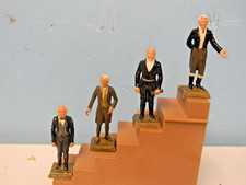 4 Marx 1960's 60mm WOW Presidents Figure's no Box  Card  Sept. Listing 