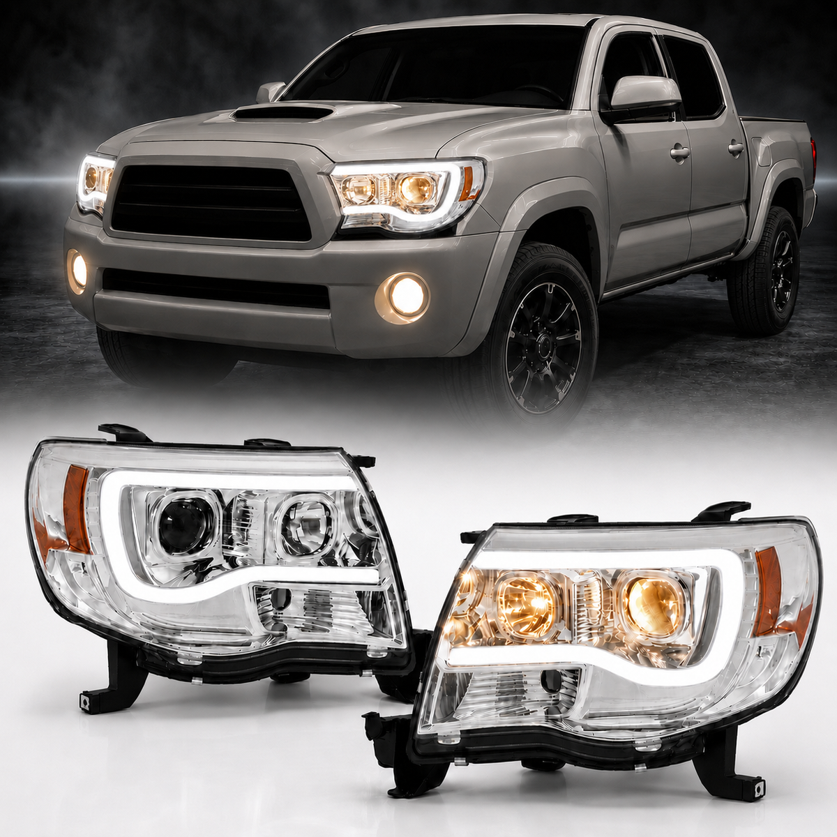 For Toyota Tacoma 2005-2007-2011 Left&Right LED Headlights