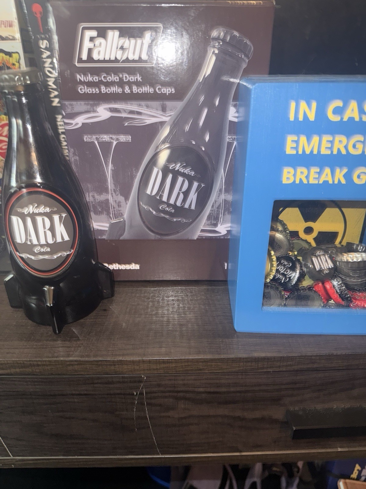 Fallout Nuka Cola Dark Collectible Bottle with Caps