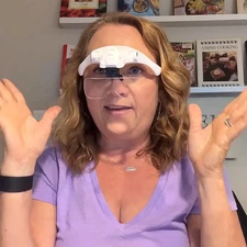 Head Magnifier with 4 LED Lights and 5 Lenses – Hands Free Magnifying Headset...